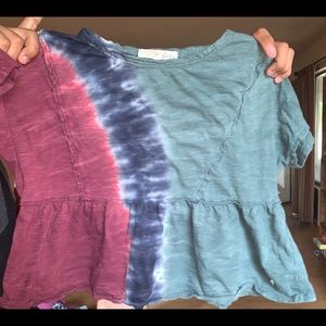 Tie die crop top